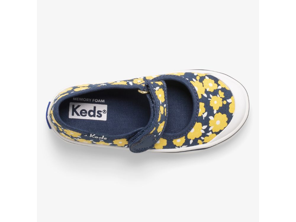 Keds Harper Djevojke Mary Jane Shoes Indigo Žute | RS-42568