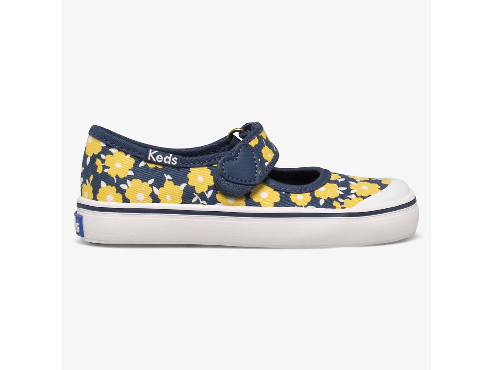 Keds Harper Djevojke Mary Jane Shoes Indigo Žute | RS-42568