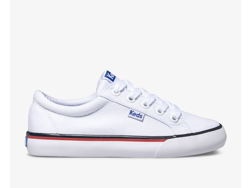 Keds Jump Kick Canvas Djevojke Patike Bijele | RS-37917