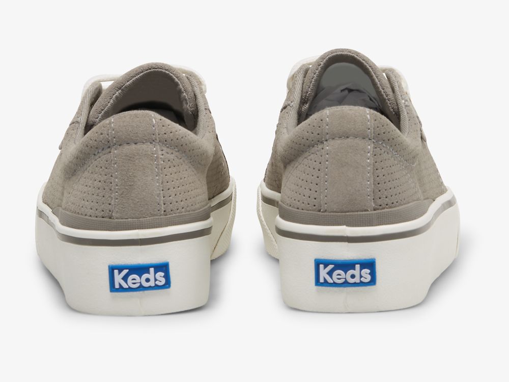 Keds Jump Kick Duo Suede Ženske Lace Up Shoes Sive | RS-80337