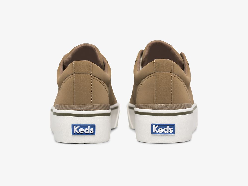 Keds Jump Kick Duo Veganske Soft Buck Ženske Lace Up Shoes Smeđe | RS-16111