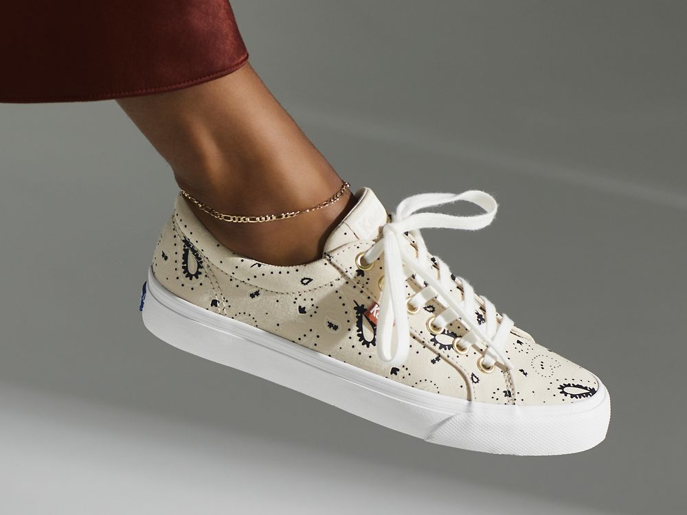 Keds Jump Kick Feat. Organic Bandana Ženske Lace Up Shoes Bež | RS-87451