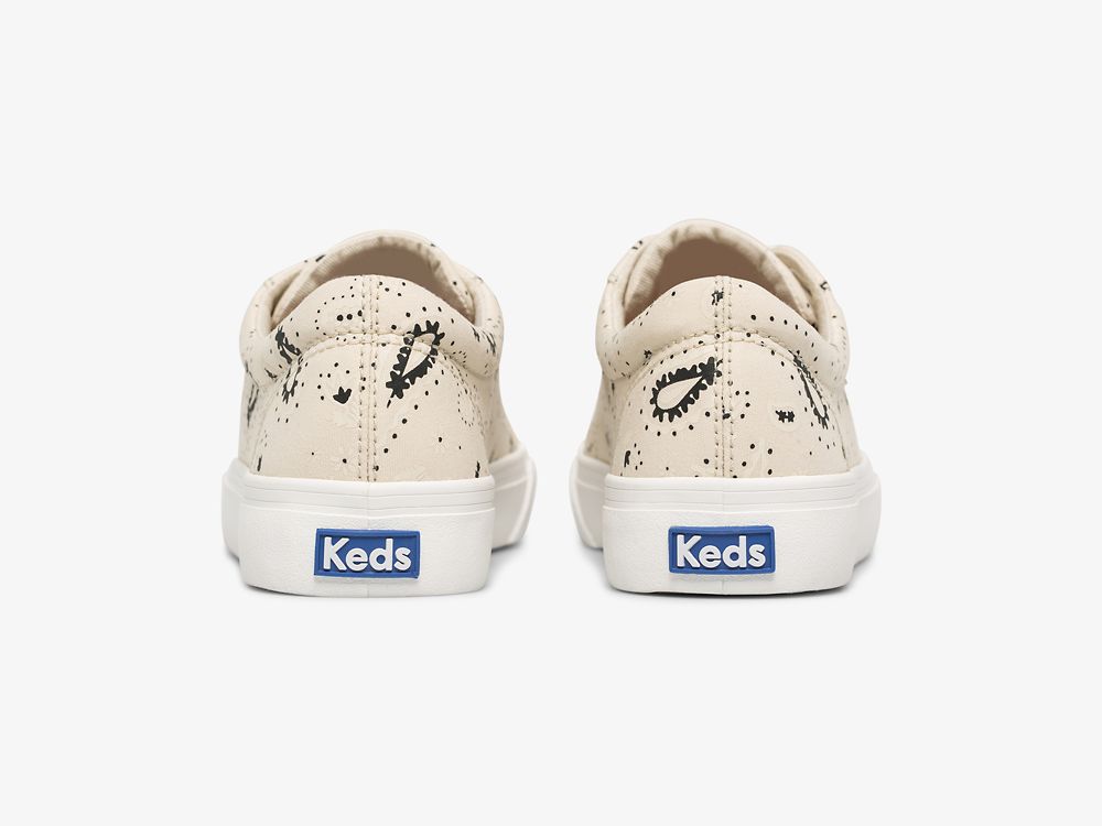 Keds Jump Kick Feat. Organic Bandana Ženske Lace Up Shoes Bež | RS-87451