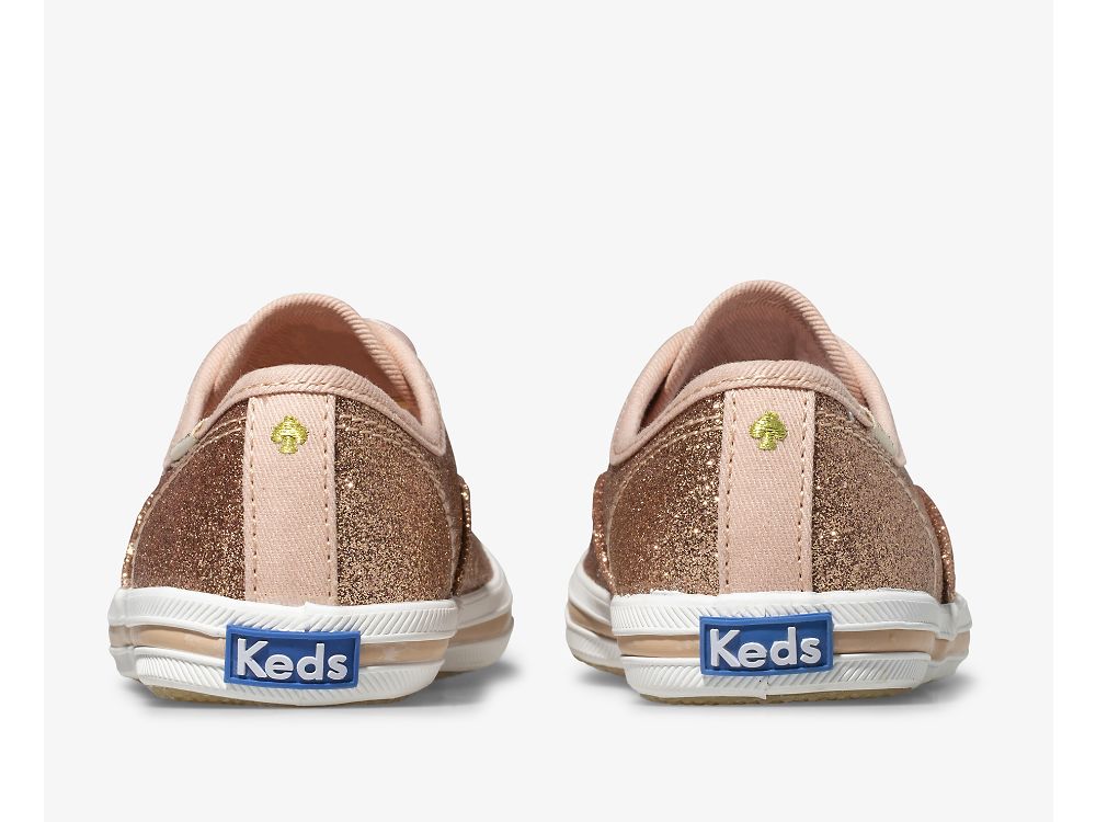 Keds Kate Spade New York Champion Glitter Sneaker Djevojke Patike Roze Zlatne | RS-31157