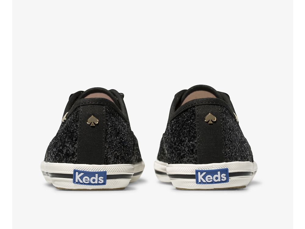 Keds Kate Spade New York Champion Glitter Ženske Lace Up Shoes Crne | RS-32858