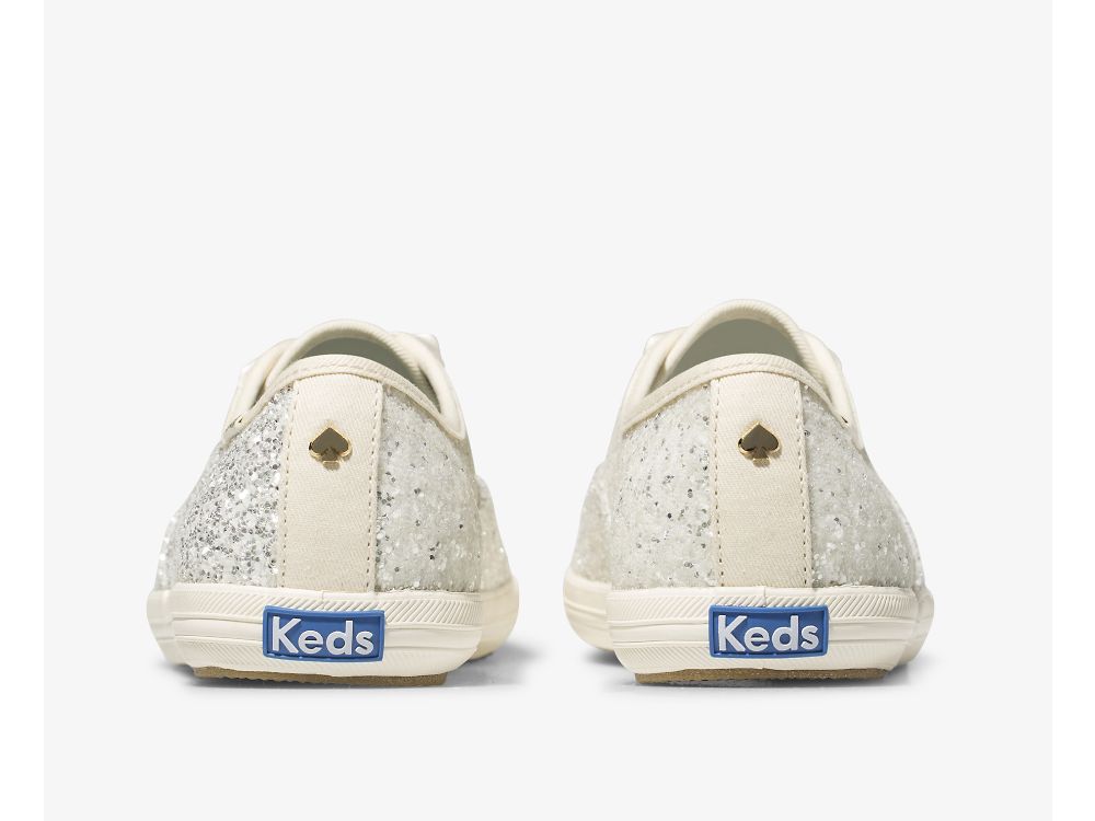 Keds Kate Spade New York Champion Glitter Ženske Lace Up Shoes Krem | RS-82243