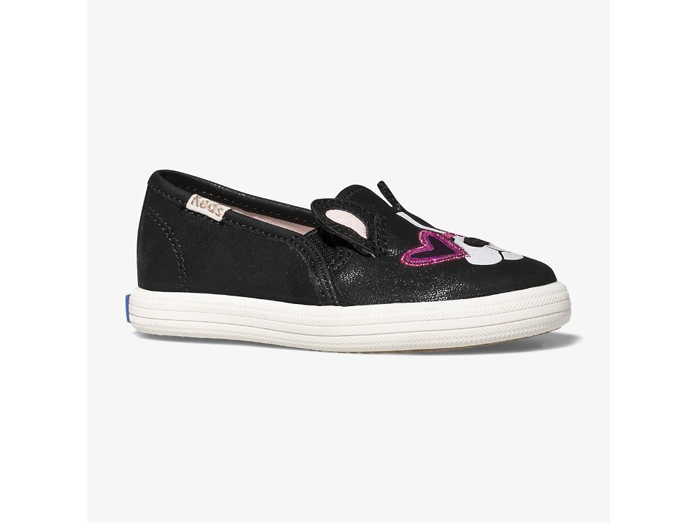 Keds Kate Spade New York Double Decker Francois Djevojke Slip On Sneakers Crne | RS-31958