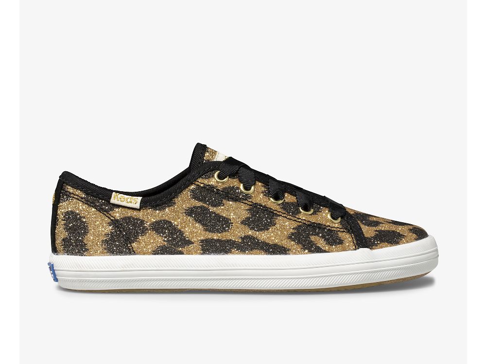 Keds Kate Spade New York Kickstart Glitter Leopard Djevojke Patike Leopard | RS-02102