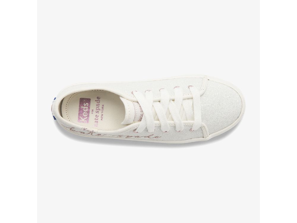 Keds Kate Spade New York Kickstart Glitter Djevojke Patike Bijele | RS-82627