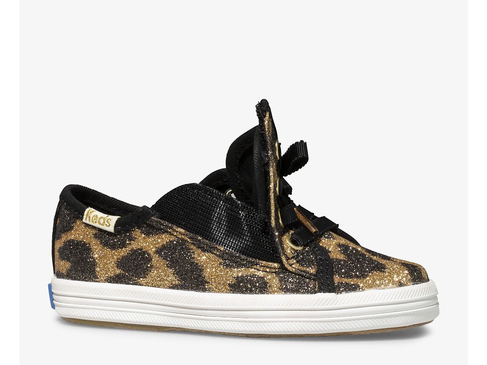 Keds Kate Spade New York Kickstart Jr. Glitter Leopard Djevojke Patike Leopard | RS-16300