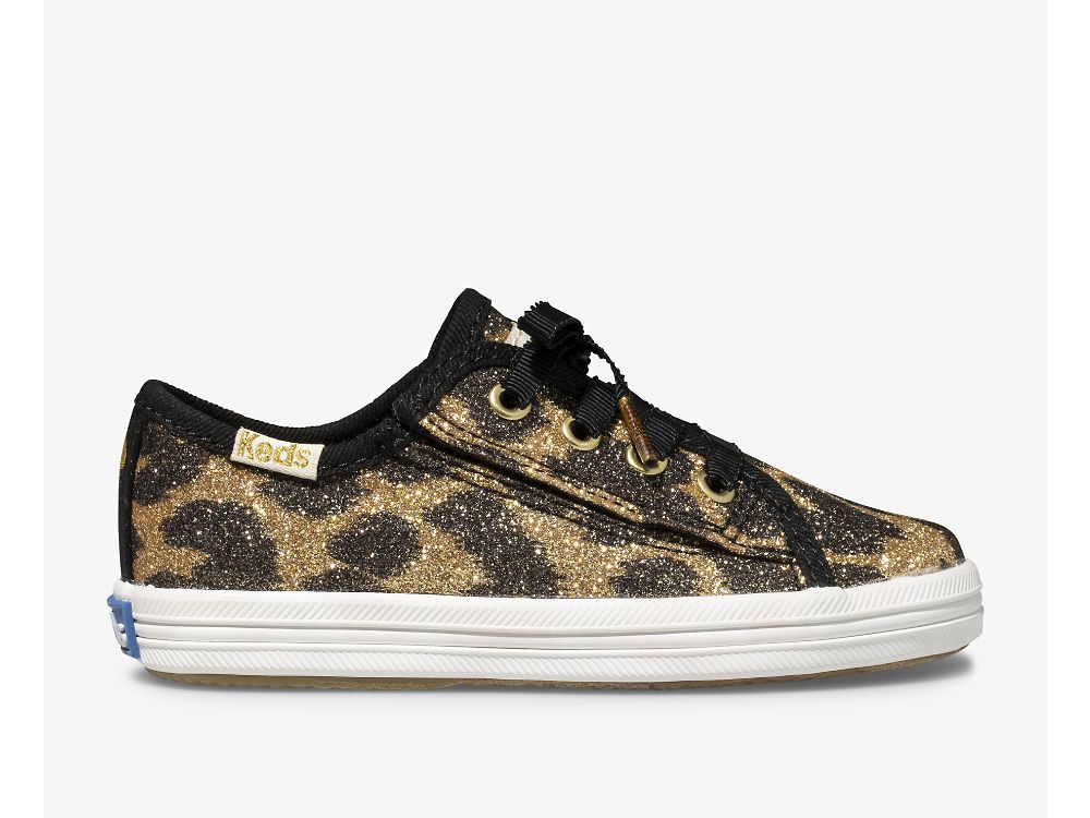 Keds Kate Spade New York Kickstart Jr. Glitter Leopard Djevojke Patike Leopard | RS-16300