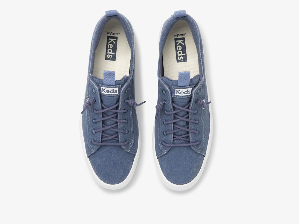 Keds Kickback Canvas Washable Ženske Slip On Sneakers Tamnoplave | RS-15151