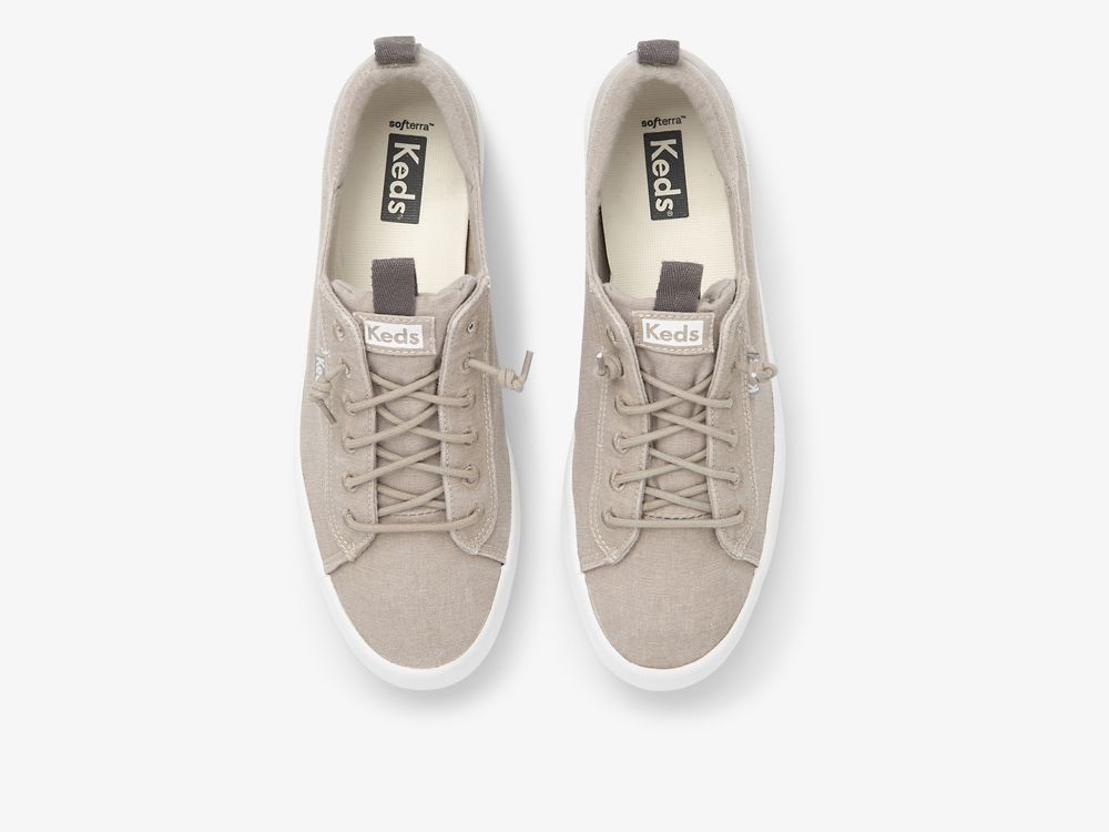 Keds Kickback Canvas Washable Ženske Slip On Sneakers Sive | RS-15489