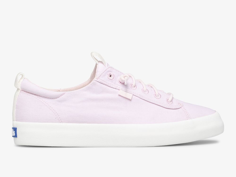 Keds Kickback Canvas Ženske Lace Up Shoes Svijetlo Roze | RS-97068