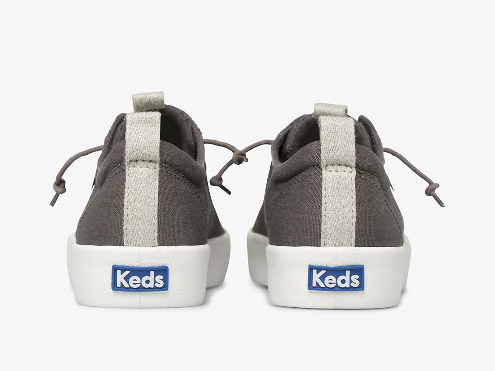 Keds Kickback Washable Feat. Organic Cotton Ženske Lace Up Shoes Tamno Sive | RS-28310