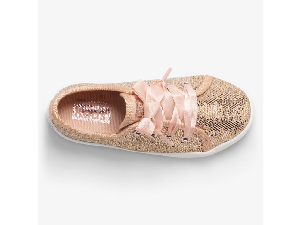 Keds Kickstart Jr Celebrations Djevojke Patike Roze Zlatne | RS-11358