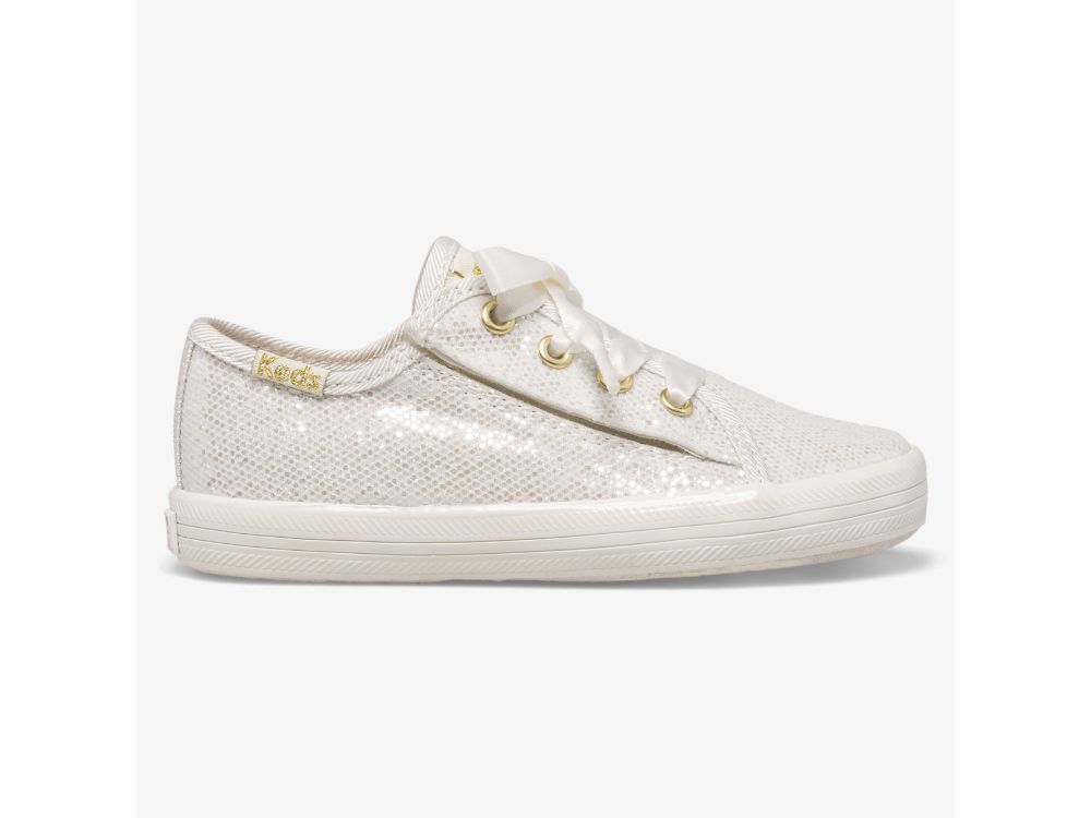 Keds Kickstart Jr Celebrations Djevojke Patike Bijele | RS-18095