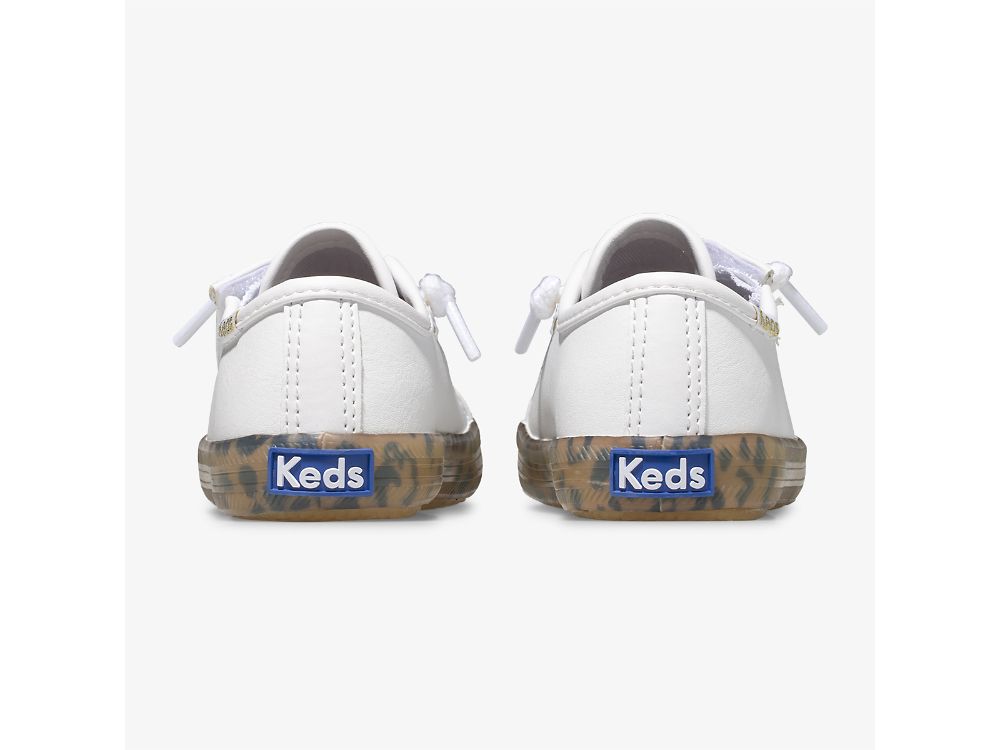 Keds Kickstart Leopard Foxing Sneaker Jr Djevojke Patike Bijele Leopard | RS-07516