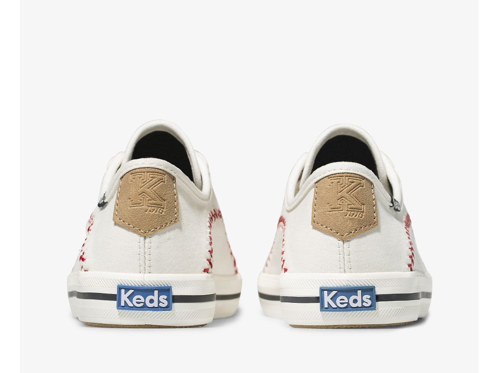 Keds Kickstart Pennant Canvas Ženske Lace Up Shoes Krem | RS-83213