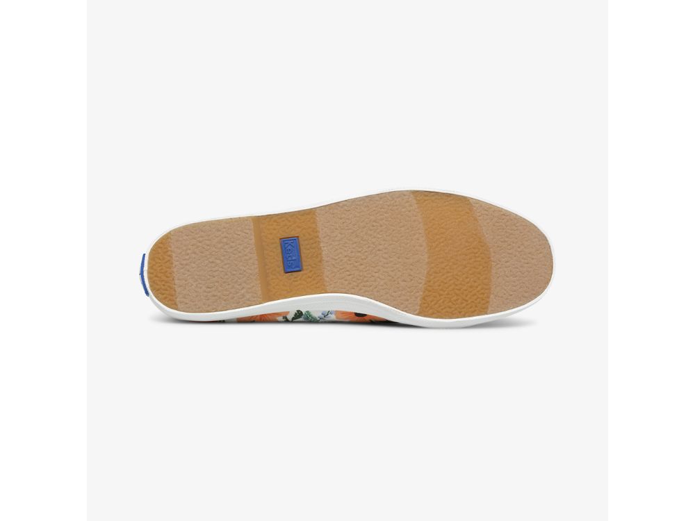 Keds Rifle Paper Co. Chillax Citrus Garden Party Ženske Slip On Sneakers Bijele Visebojne | RS-39383