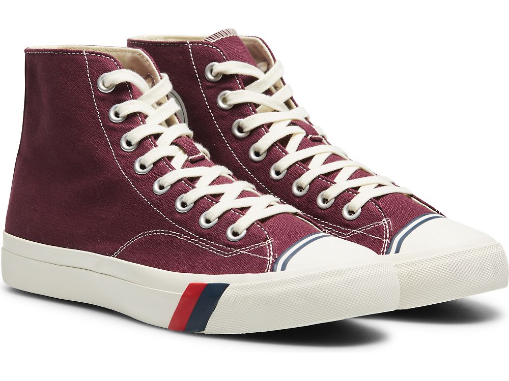 Keds Royal Hi Classic Canvas Muške Patike Bordo | RS-91213