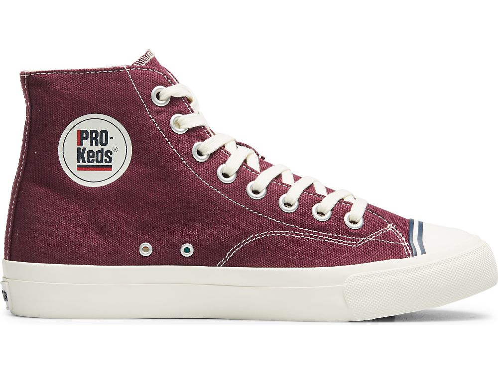 Keds Royal Hi Classic Canvas Muške Patike Bordo | RS-91213