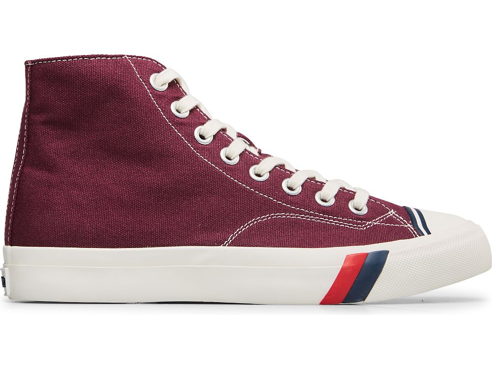 Keds Royal Hi Classic Canvas Muške Patike Bordo | RS-91213