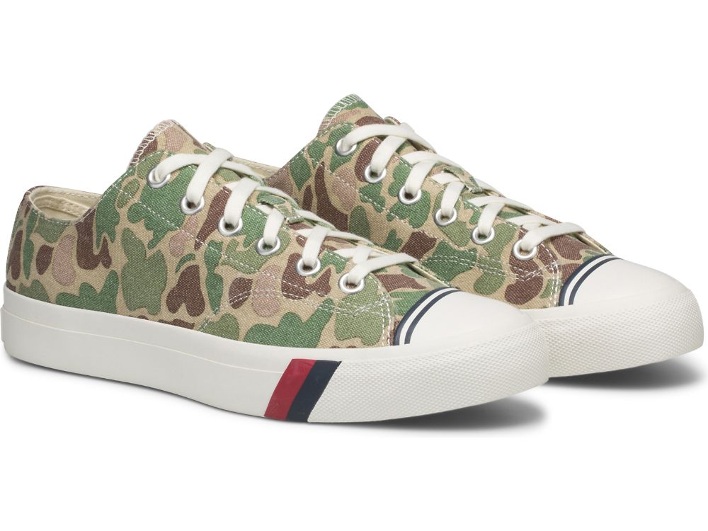 Keds Royal Lo Camo Muške Patike Maslinasto Zelene | RS-78480