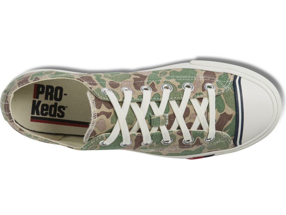 Keds Royal Lo Camo Muške Patike Maslinasto Zelene | RS-78480