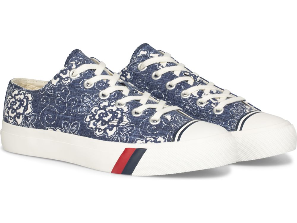 Keds Royal Lo Floral Print Muške Patike Tamnoplave | RS-17370