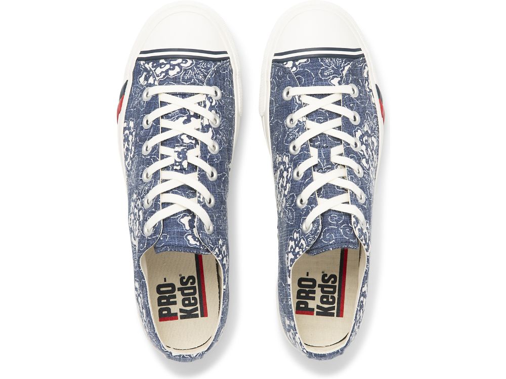 Keds Royal Lo Floral Print Muške Patike Tamnoplave | RS-17370