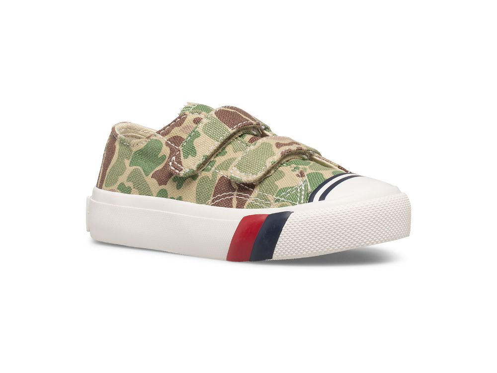 Keds Royal Lo HL Dječaci Slip On Sneakers Maskirne Maslinasto Zelene | RS-32540