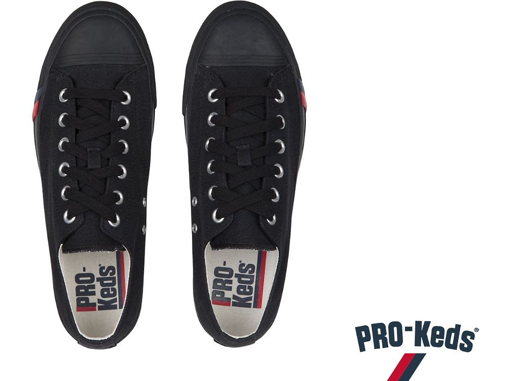 Keds Royal Lo Muške Patike Crne Crne | RS-81534