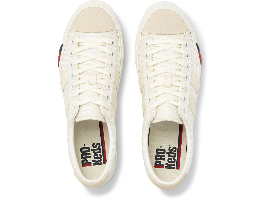 Keds Royal Plus Lo Ballistic Najlon Muške Patike Krem | RS-02685