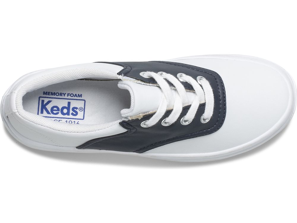 Keds School Days Sneaker Djevojke Patike Bijele Tamnoplave | RS-43074