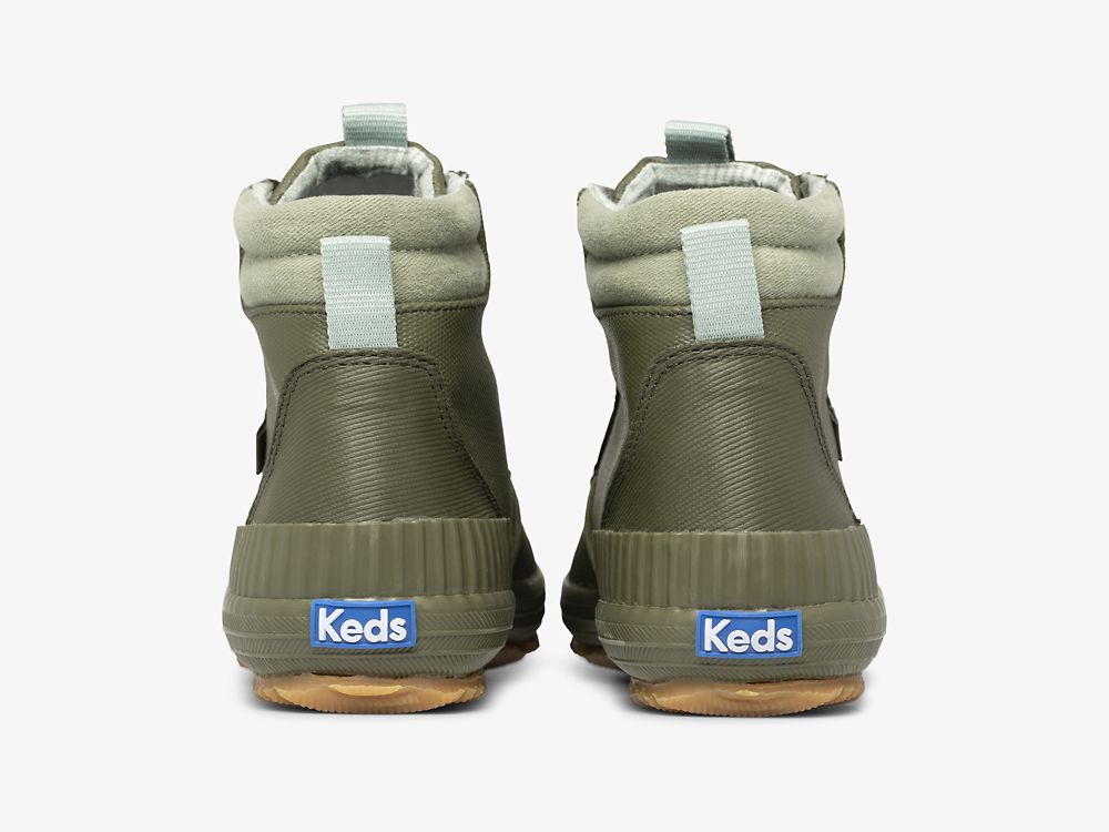 Keds Scout Boot III Water Resistant Twill Ženske Lace Up Shoes Maslinasto Zelene | RS-48595