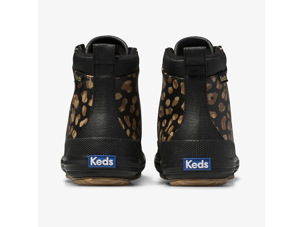 Keds Scout Boot II Water-Resistant Canvas Rain Boot Ženske Rain Boots Leopard | RS-39688