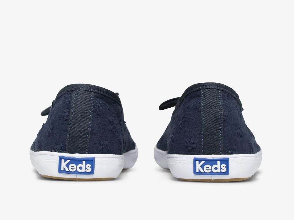 Keds Seaside Daisy Eyelet Ženske Slip On Sneakers Tamnoplave | RS-12445