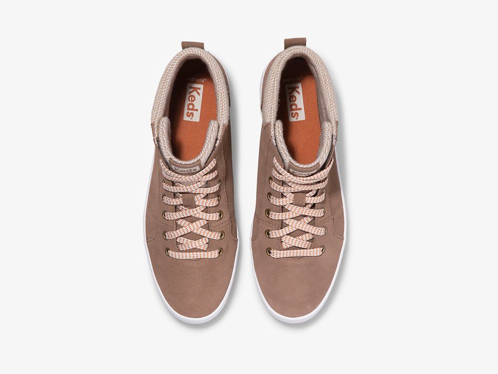 Keds Tahoe Boot Suede Ženske Lace Up Shoes Smeđe | RS-05318