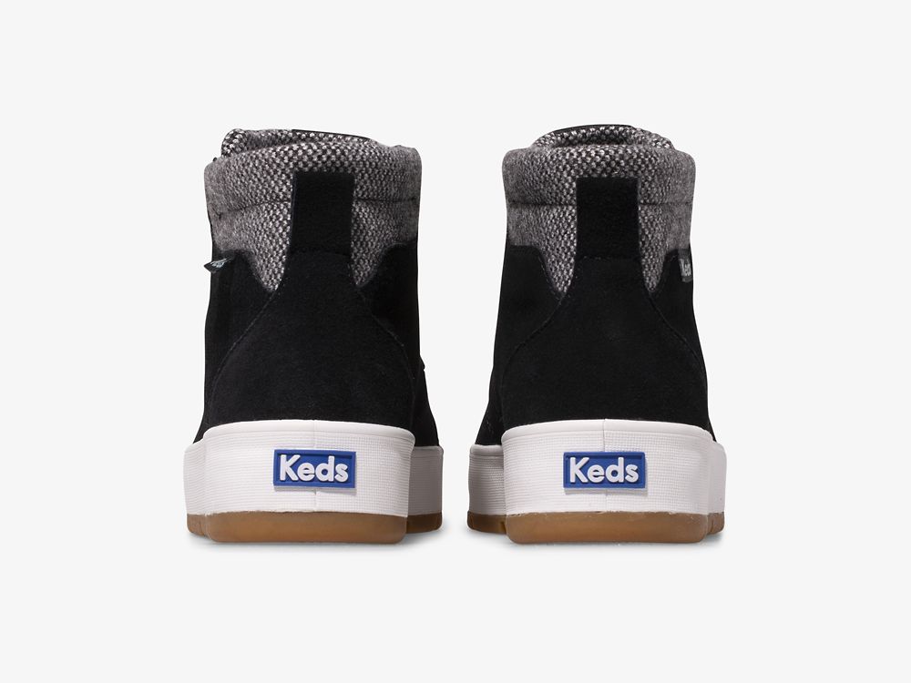 Keds Tahoe Boot Suede Ženske Lace Up Shoes Crne | RS-18817