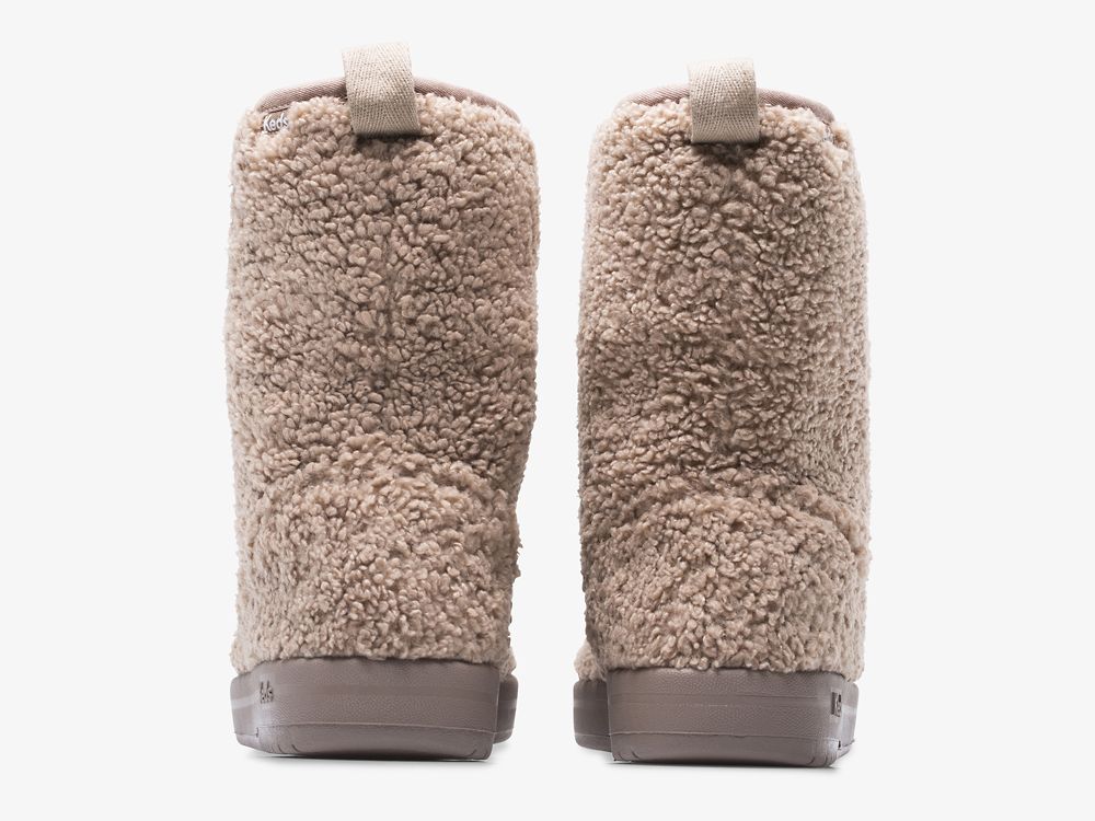 Keds Tally Boot Faux Shearling Ženske Čizme Smeđe | RS-76329