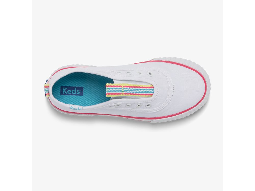 Keds Topkick Washable Slip-On Djevojke Slip On Sneakers Bijele | RS-94391