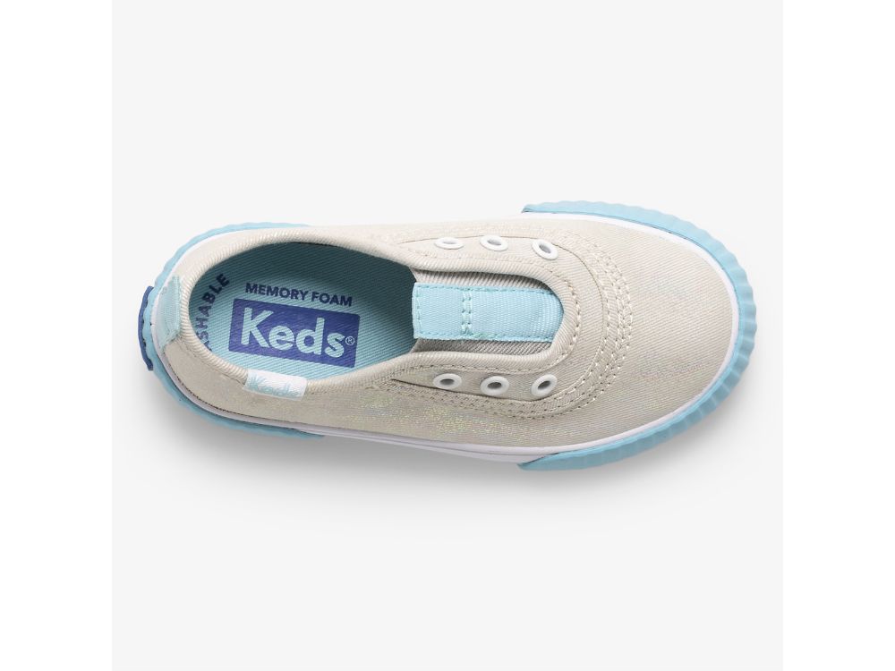 Keds Topkick Washable Slip On Jr Djevojke Slip On Sneakers Sive Visebojne | RS-86594