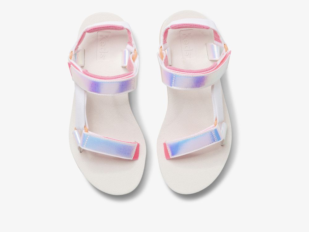 Keds Trio Iridescent Ženske Slip On Sneakers Bijele Visebojne | RS-20937