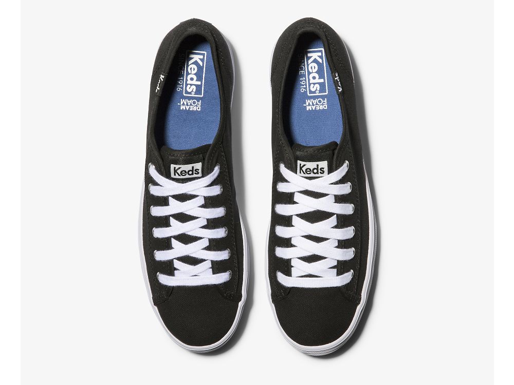 Keds Triple Kick Ženske Tenisice Crne | RS-75739