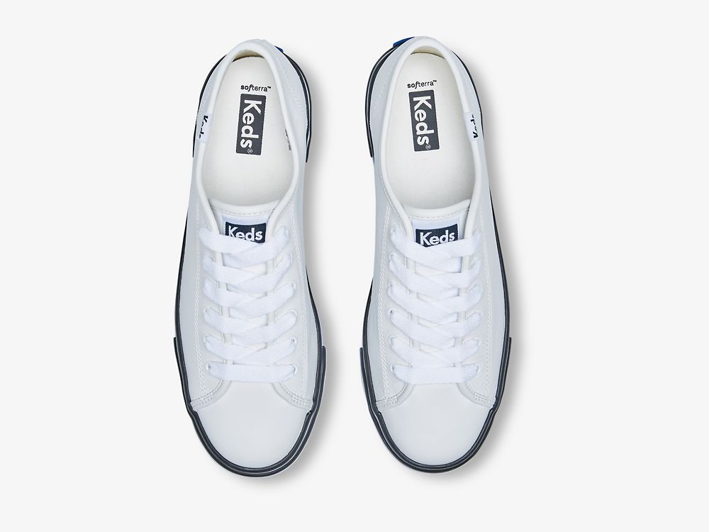 Keds Triple Up Koža Bumper Foxin Ženske Tenisice Bijele | RS-14835