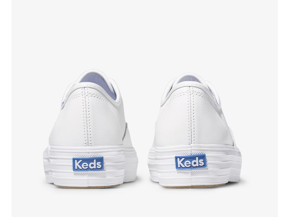 Keds Triple Ženske Lace Up Shoes Bijele | RS-28896